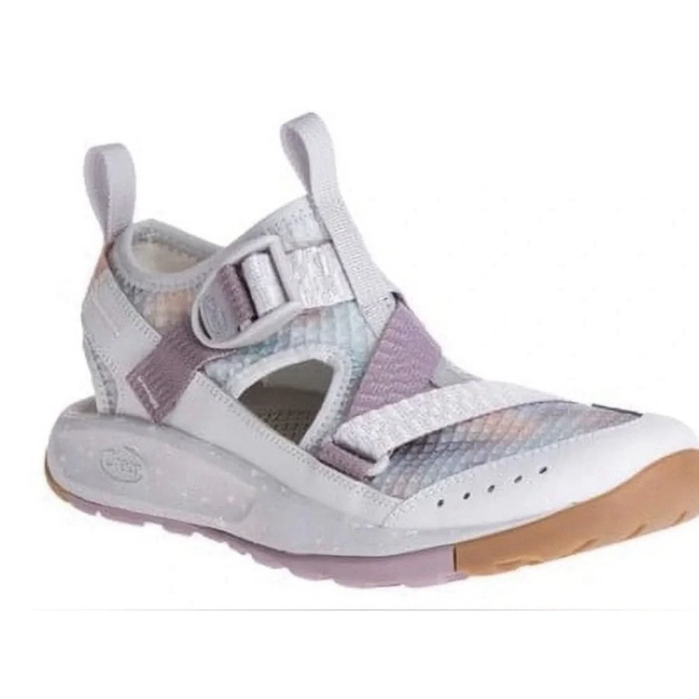 Chaco Odyssey Mist Quail Sandals Women's 9 Gray Purple Hiking Outdoors Gorpcore
